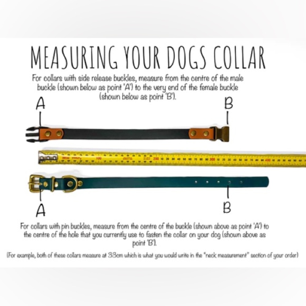 Crystal leather handmade dog collar - Picture 9 of 9